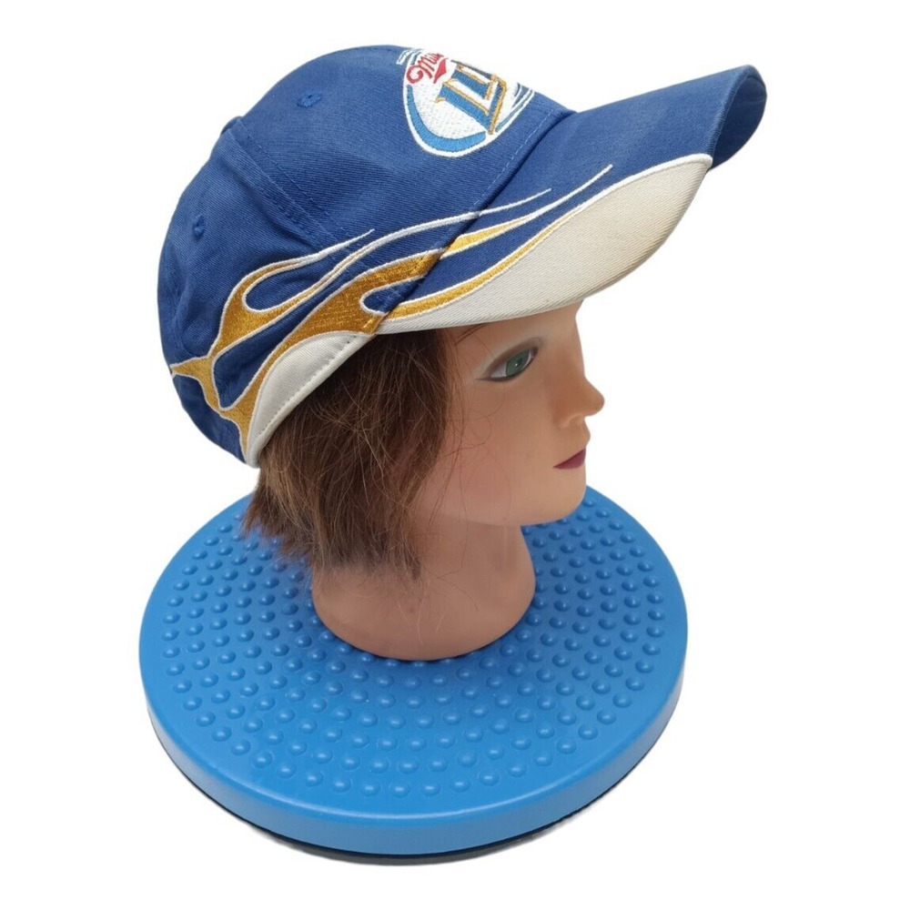 Vintage Miller Lite‎ Racing Flames Cap #2 NASCAR Keselowski Hat, adjustable - Picture 2 of 8
